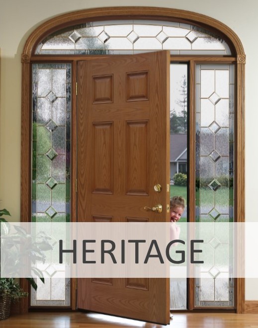 Heritage entry door on a home