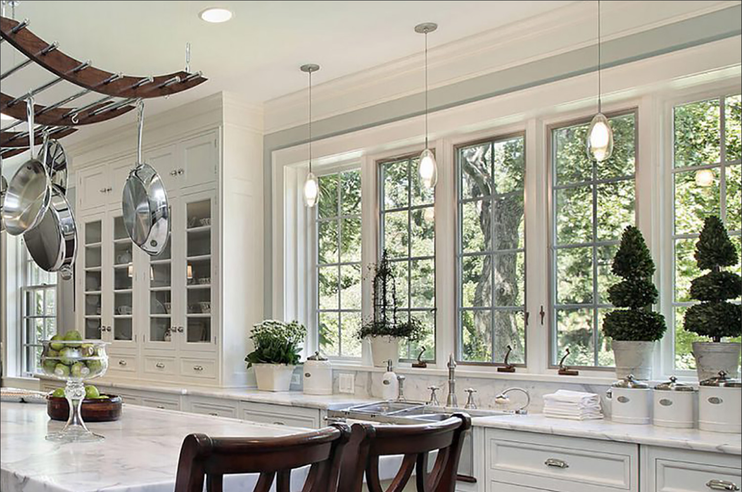 Infinity Windows in Kitchen