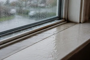 Visible Water Pooling and Accumulation